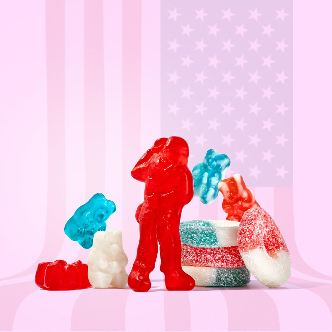 Albanese Candy, Freedom Gummi Bears, 5 Pound Bag