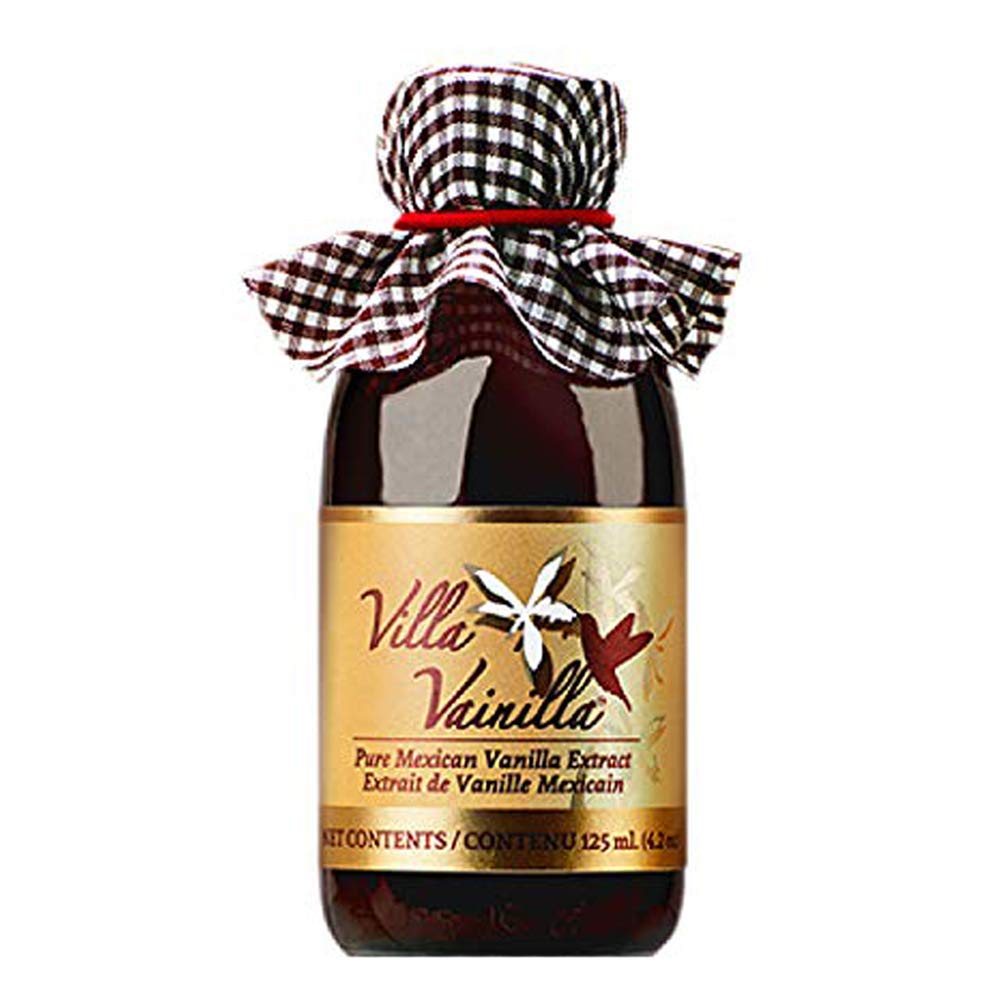 Villa Vainilla Pure Vanilla Extract Premium Concentrated, Real, Natural, Gourmet Va Flavor from Mexico (4.2 Fl Oz Pure Vanilla E