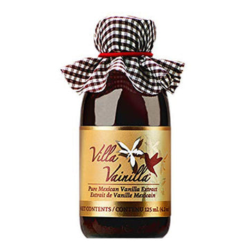 Villa Vainilla Pure Vanilla Extract Premium Concentrated, Real, Natural, Gourmet Va Flavor from Mexico (4.2 Fl Oz Pure Vanilla E