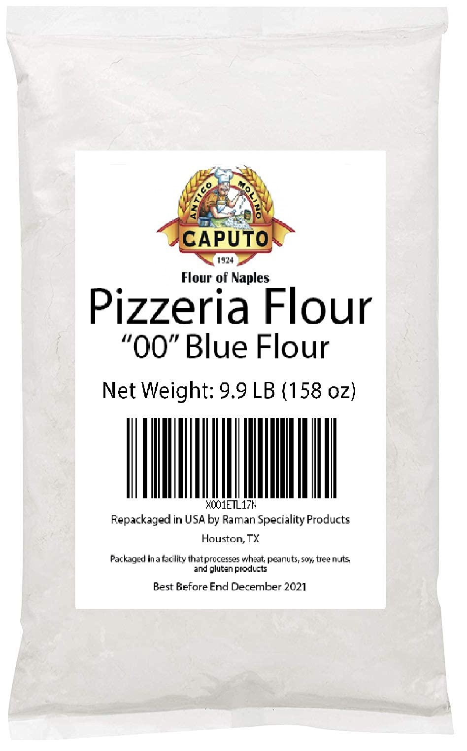 Antico Molino Napoli Caputo 00 Pizzeria Flour, 9.9 Pound Repack, Ideal for Pizza Dough