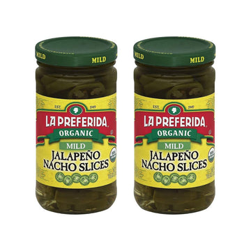 Organic Mild Jalapeo Slices: The Perfect Topping For Tacos, Nachos, And Burgers, La Preferida, 11.5 Oz (Pack Of 2)