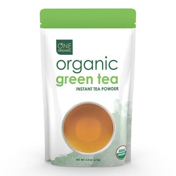One Organic Instant Tea Powder (Green) - 4.4 Oz. - 125 Servings - Usda Certified Organic - 100% Pure Tea - Instant Hot Or Iced T