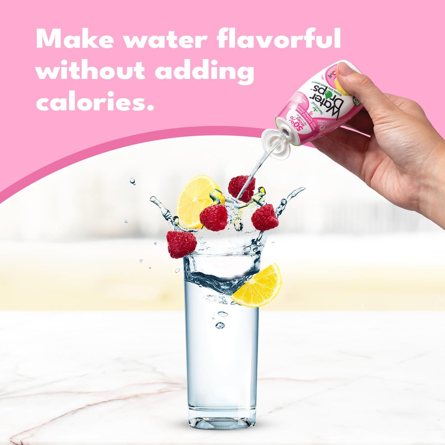 Weetleaf Water Drops, Raspberry Lemonade – Sugar-Free Water Enhancer Drops, Stevia & Monk Fruit Sweetener Water Flavoring, 1.62 Fl Oz (Pack Of 6)