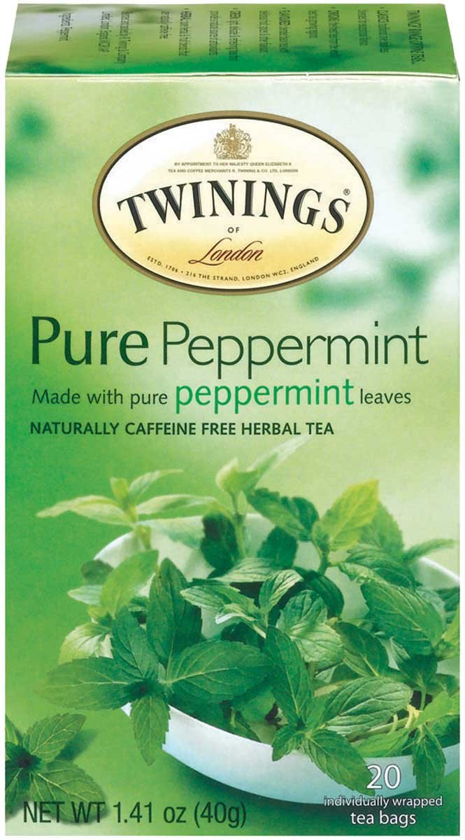 Twinings Pure Peppermint Herbal Tea Bags, 20 Count, Model 05310