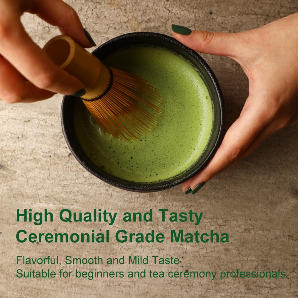 MatchAdmire Ceremonial Grade Matcha Powder, Premium USDA Organic, Rich Flavor, 1.76oz (50g), 100% Vegan, No Fillers