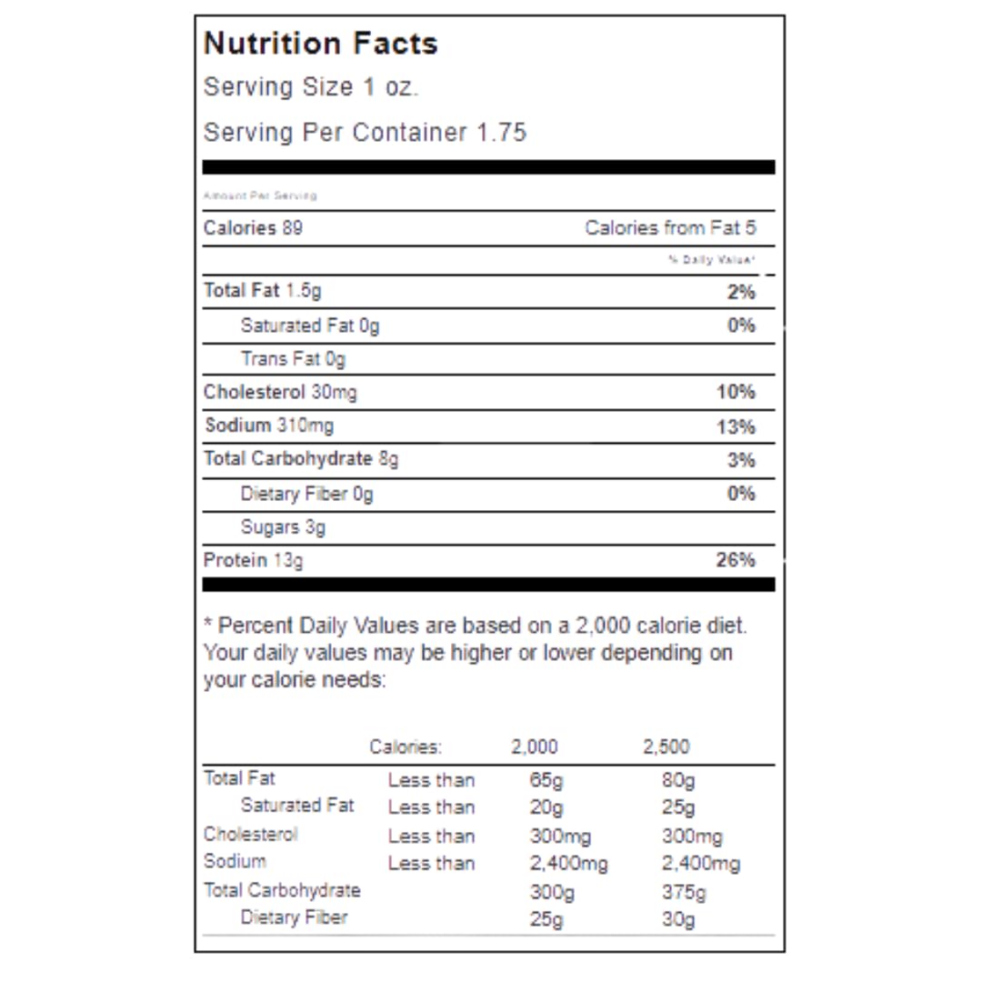 Jerky.com Exotic Teriyaki Venison Jerky - High-Protein, All-Natural Snacks - 1.75 oz (Pack of 1)