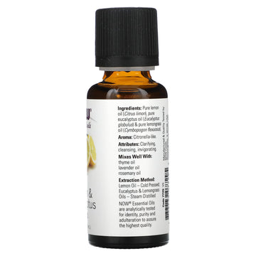 Now Foods Lemon & Eucalyptus Blend Oil - 1 Oz. 3 Pack