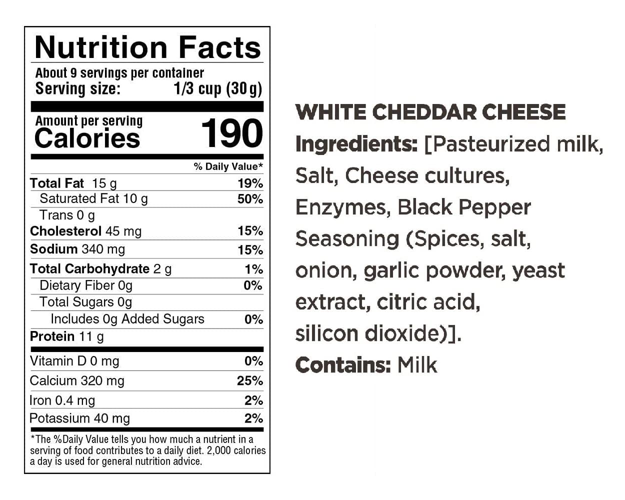 Moon Cheese Bites, White Chedda Black Peppa, 2-Ounce 3-Pack, 100% Real Cheese, Protein, Keto, After-School Or Lunch Snack