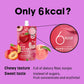 Sugarlolo Konjac Sweet Coco Peach & Plum Jelly Snack - Vegan Jello With Zero Sugar | Only 6 Calories Per Pouch | Low Calorie Kor