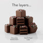 The Swiss Colony Bah Humbug Petits Fours Cakes - Gourmet Cake Assortment with Chocolate, Vanilla, and Layer Cakes - Holiday Dess