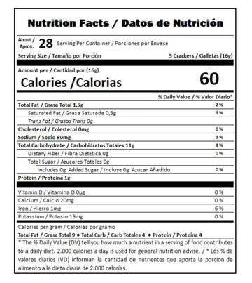 Tru Blu Unsalted Saltine | No artificial ingredients | No High Fructose Corn Syrup | Made in the USA | 16 Ounce (Pack of 3)