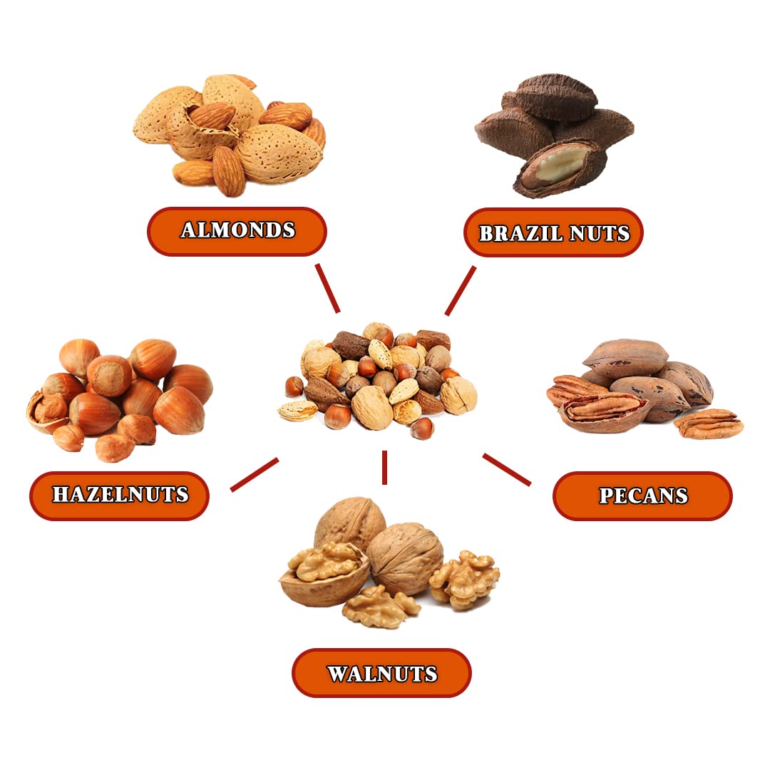 Presto Sales Mixed Nuts in Shell, 160 oz, Raw and All Natural, 10 lb Box