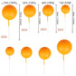 Rssta i Mini Balloon Cake Toppers 30 PCS Foam Balls for Baby Shower, Wedding, Birthday - Orange - Model XM402-Orange