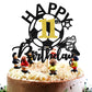 Aeryourtar Glitter Soccer Cake Topper, 11th Birthday Party Decorations, Paper, Soccer Theme, for Boys and Girls
