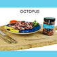 Renna Fresh Whole Wild Octopus Tentacles in Oil, Tender Mediterranean Seafood Salad, 10.58 oz, Ready-to-Eat Appetizer