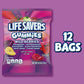 LIFE SAVERS Gummies Candy  Wild Berry Gummy Candy Variety Pack  4.6 Oz Bags (Pack of 12)