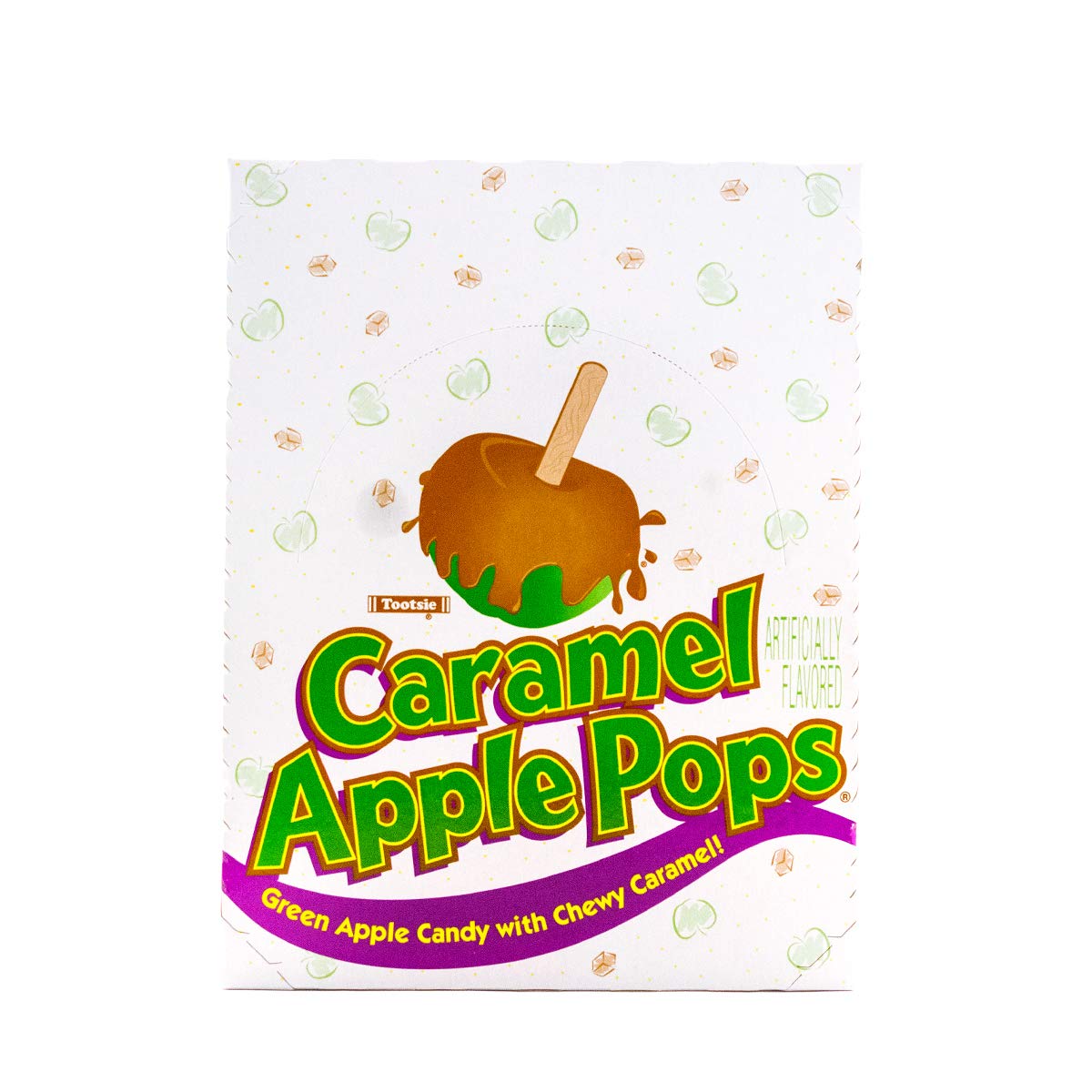 Tootsie Roll Caramel Pops Package APPLE 48 Count, 1 Pack
