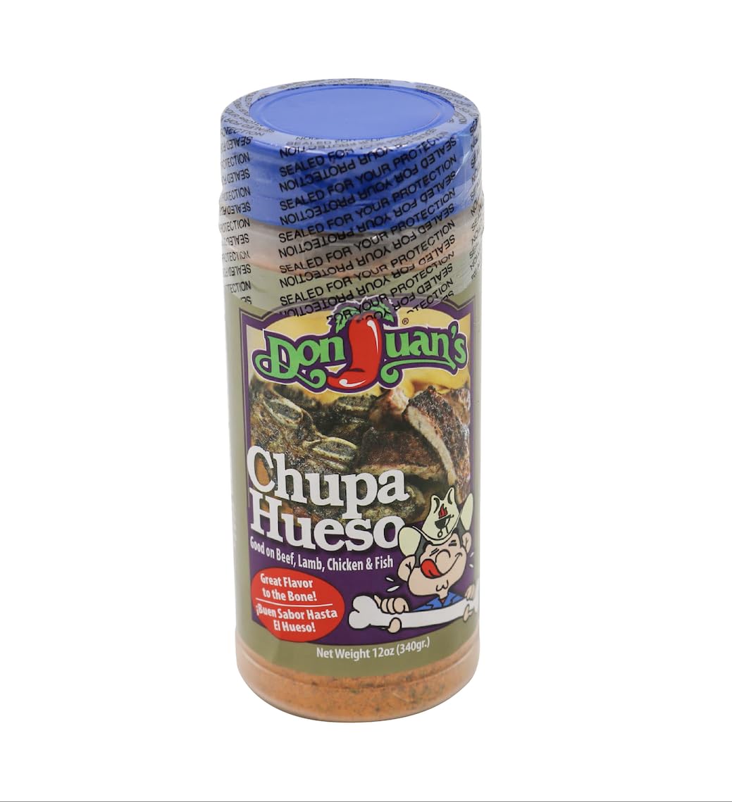 Authentic Chupa Hueso Seasoning | All-Purpose Taco Seasoning (12 oz) 1-Pack Chef's Choice - Great on Meat, Brisket, Poultry, and