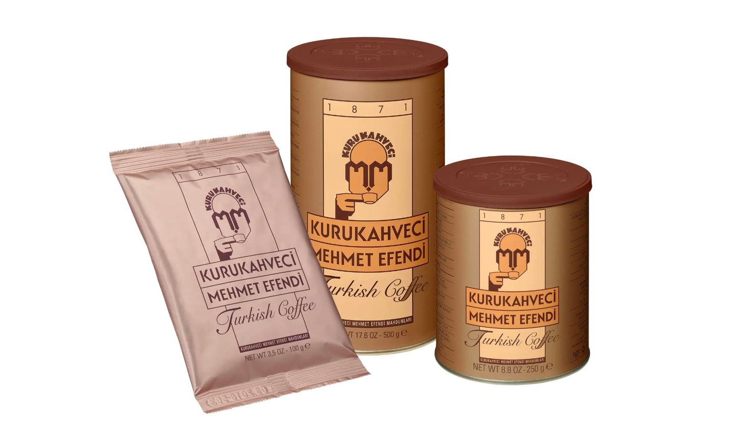 Kurukahveci Mehmet Efendi Turkish Coffee 3 Pack (3 X 500Gr)