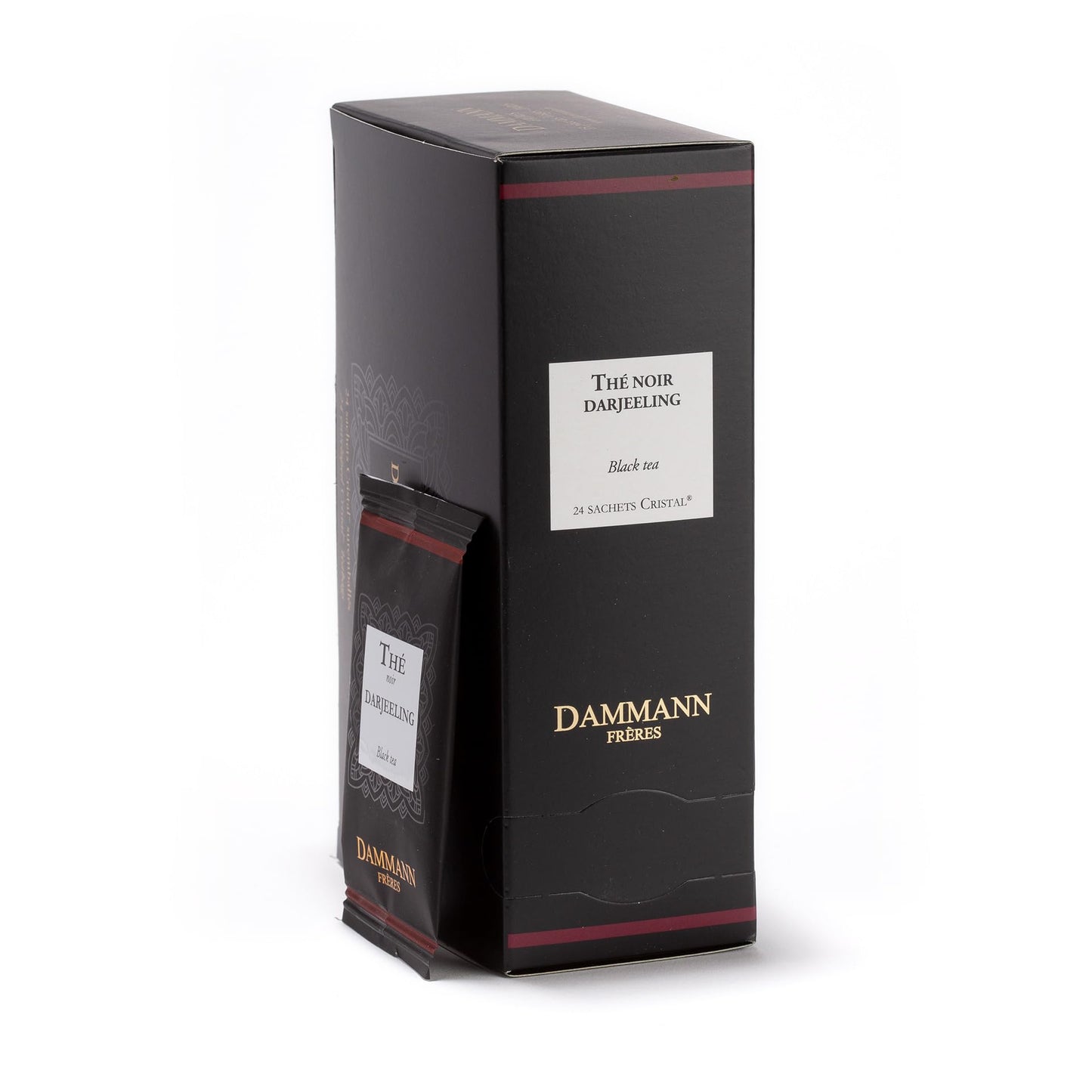 Dammann Freres Darjeeling Tea Bags, Premium Black Tea, Individually Wrapped, 24 Count, Model 4971