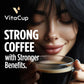 VitaCup Extra Shot Instant Coffee Packets, Bold Dark Roast with Vitamin B12, 24 Count