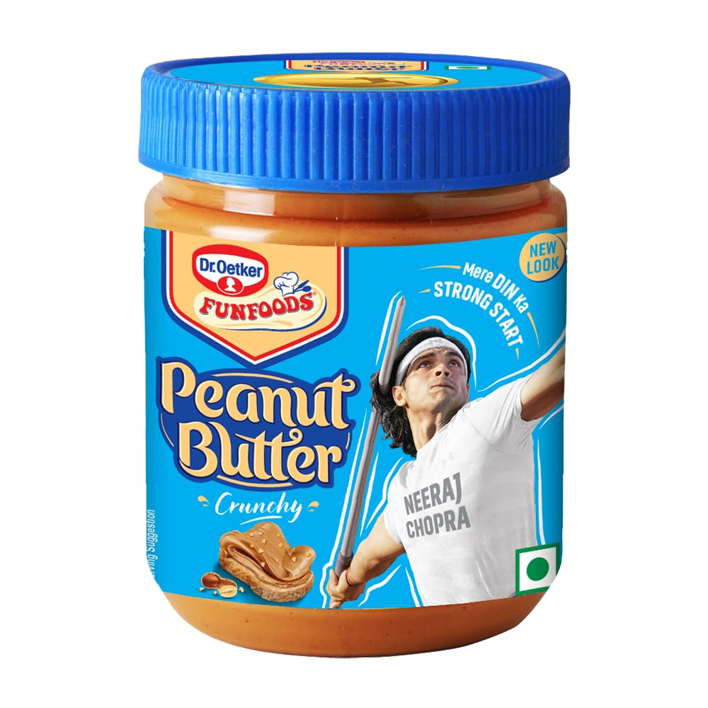 Dr. Oetker Funfoods Peanut Butter Crunchy 375G, Crunchy