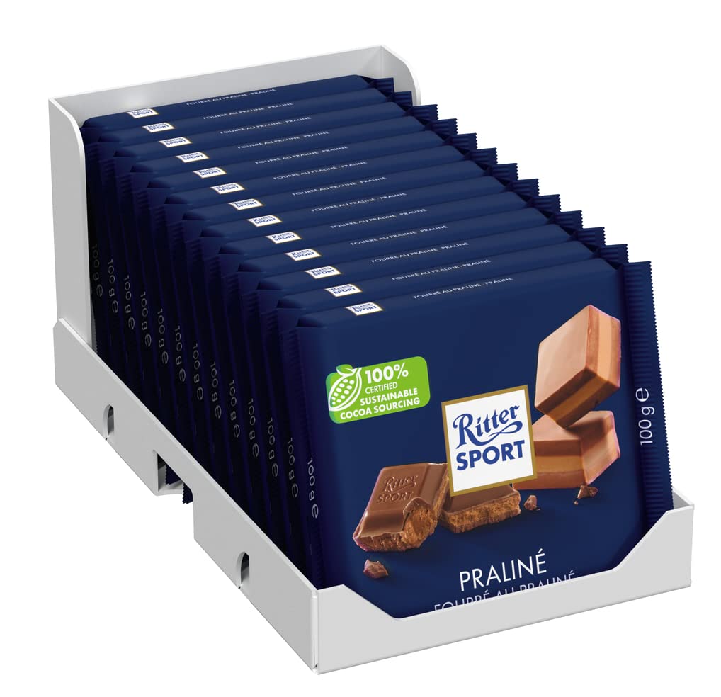 Ritter Sport 100 G Nougat Chocolate, 100 G (Pack Of 13 13)