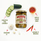 Wickles Pickles Wicked Pickle Chips (3 Pack) - Sweet & Spicy Garlic Pickle Slices - Hot Pickle Chips - Slightly Sweet, Definitel