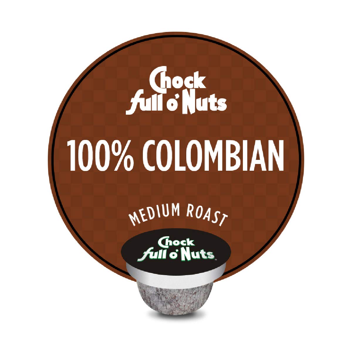 Chock Full o Nuts Colombian Keurig K-Cup Pods – Premium Arabica Medium Roast – 3 Packs of 24 Count
