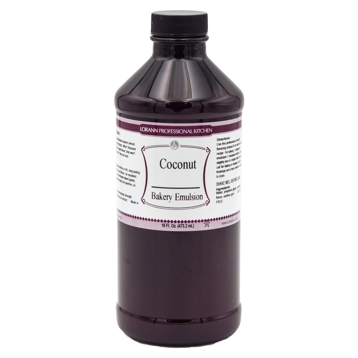 Lorann Coconut Bakery Emulsion, 16 Ounce Bottle