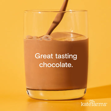 Kate Farms Organic Nutrition Shake, Chocolate, 20g Protein, 27 Vitamins, 11 Fl Oz, Pack of 12