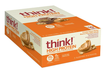 Think, Keto Protein Bars, Healthy Low Carb, Low Sugar, Gluten Free Snack With No Artificial Sweeteners, 4G Net Carbs & 10G Of Wh