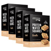 Protein Wafer Squares  15G Protein  Lower Sugar  Light & Crispy Snack  Guilt-Free Healthy Dessert Treat  10 Squares Total (Vanilla  Pack Of 4)