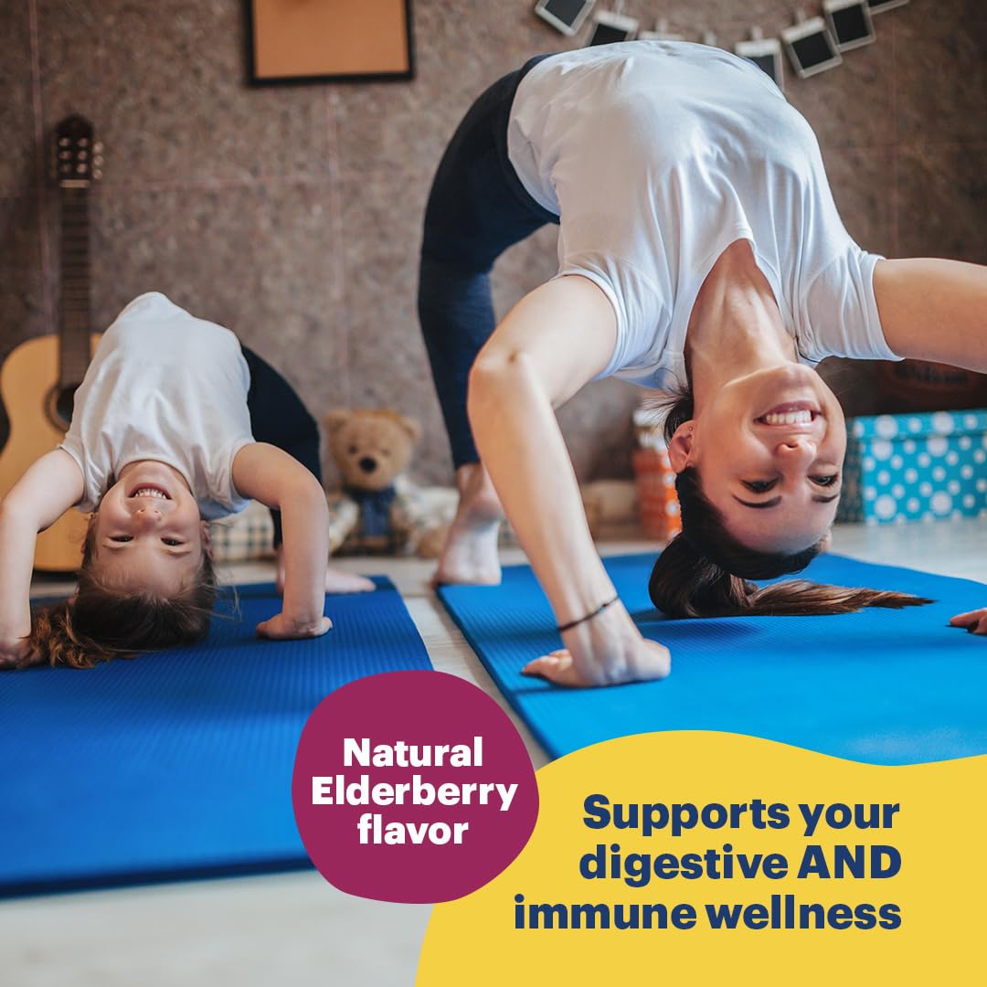 Sunsweet Pitted Prunes with Probiotics, Unsweetened, Dried, Gluten Free, Elderberry Flavor, 6oz, 8 Pack