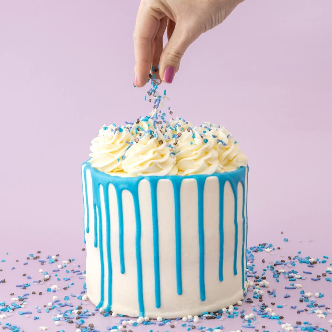 Sweetshop, Sprinkle mix - 10 ounce, Milky Way and Galaxy, Edible Sprinkles, fancy sprinkles for Baking and Decorating, use on Cu
