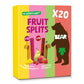 BEAR Real Fruit Snack Splits - Gluten Free, Vegan, and Non-GMO - Variety Pack (Apple/Strawberry, Raspberry/Pineapple)- Healthy S