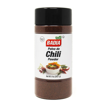 Badia Chili Powder, 9 oz - Bold Aromatic, Smoky & Mildly Spicy Seasoning Blend