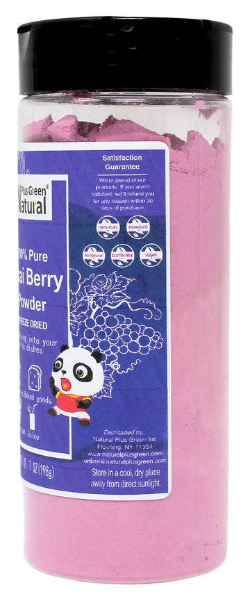 Npg Freeze Dried Acai Berry Juice Powder 7 Ounces, Superfood Acai Berries Purple Powder For Drinks And Food Coloring, Non-Gmo, N
