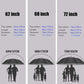 Baraida Golf Umbrella Large 62/68/72 Inch, Extra Large Oversize Double Canopy Vented Windproof Waterproof Umbrella, Automatic Open Golf Umbrella For Men And Women And Family.(62 Inch,Black)