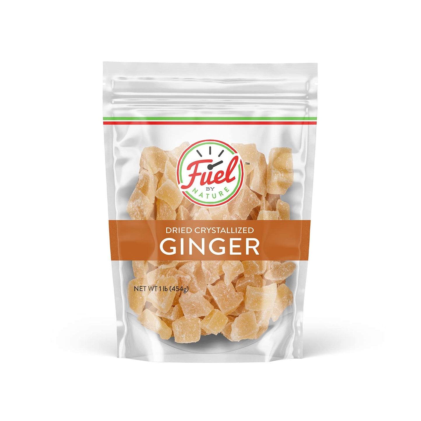 Fuel By Nature Dried & Crystallized Ginger, Healthy Snack, 1lb Bulk Treats