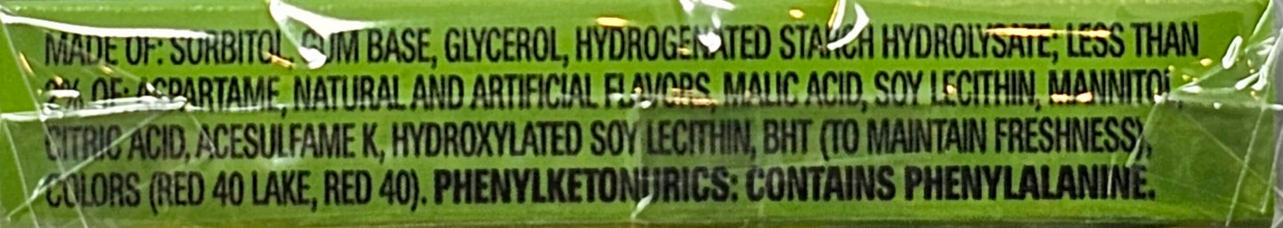 Extra Sugar-Free Chewing Gum Fruit Sensation Gum, Sweet Watermelon Flavor, 15 Sticks Each (Pack Of 3, Total 45 Sticks)