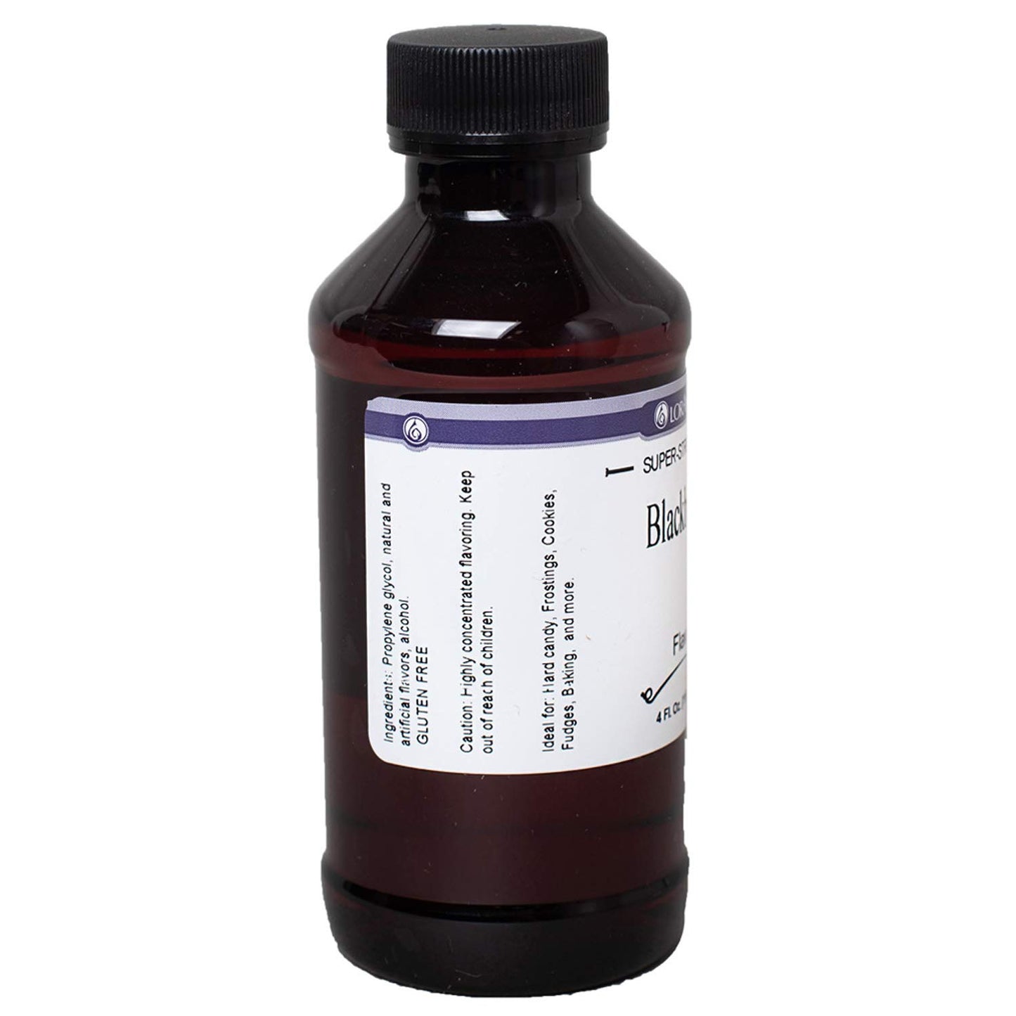 LorAnn Blackberry Flavoring, 4 oz Bottle, Clear