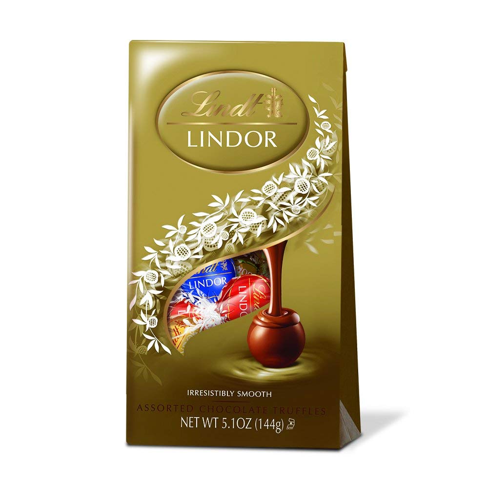 Lindt Lindor Assorted Chocolate Truffles ,5.1 Ounce (Pack Of 4)