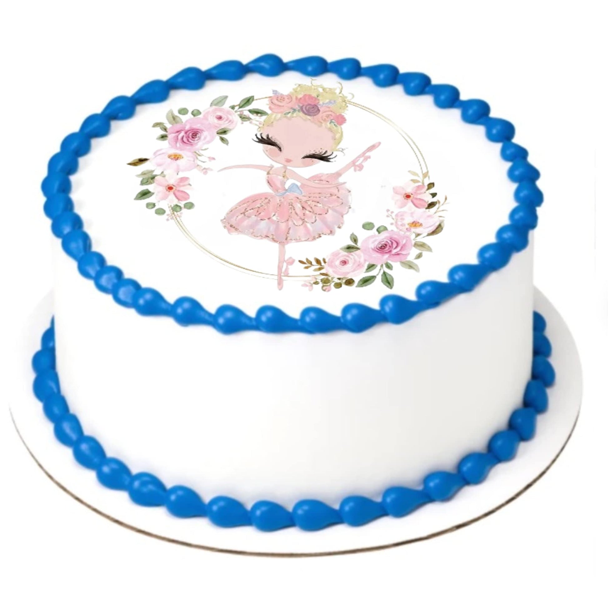 Ballet Ballerina Girl Edible Image Edible Birthday Cake Topper Frosting Sheet Icing Paper Cake Decoration Edible Cake Sticker Decal