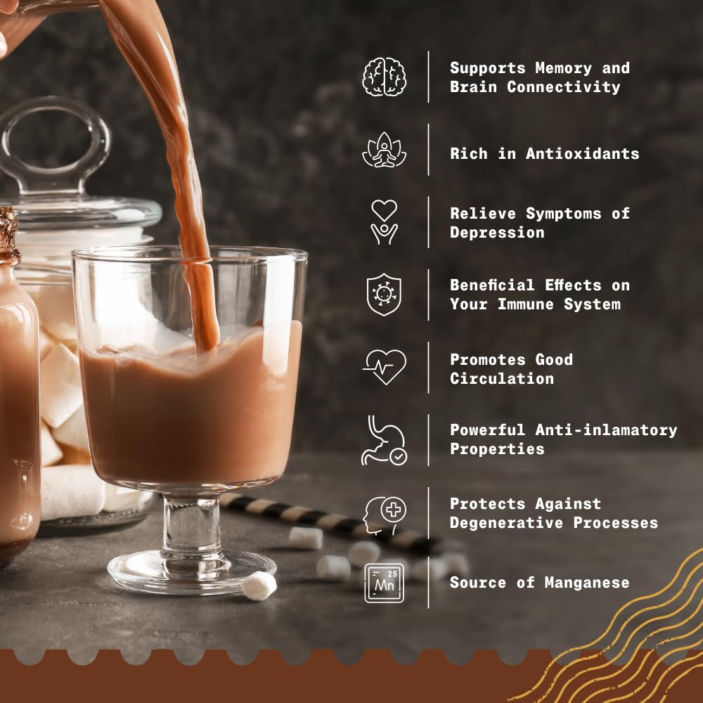 NaturaleBio Cacao Powder Organic 14oz. Unsweetened, Non-Alkalized and Pure. Cocoa Powder Substitute with Rich Dark Chocolate Fla