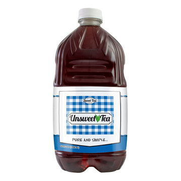 Unsweetened Black Iced Tea, Real Brewed, Caffeinated, Pure and Natural, No Artificial Flavors or Colors (64oz Pack of 1) By Sout