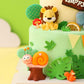 Jevenis Luxury Jungle Baby Animals Cake Decoration Wild One Cake Decoration Safari Cake Decoration Giraffe Elephant Lion Tiger C