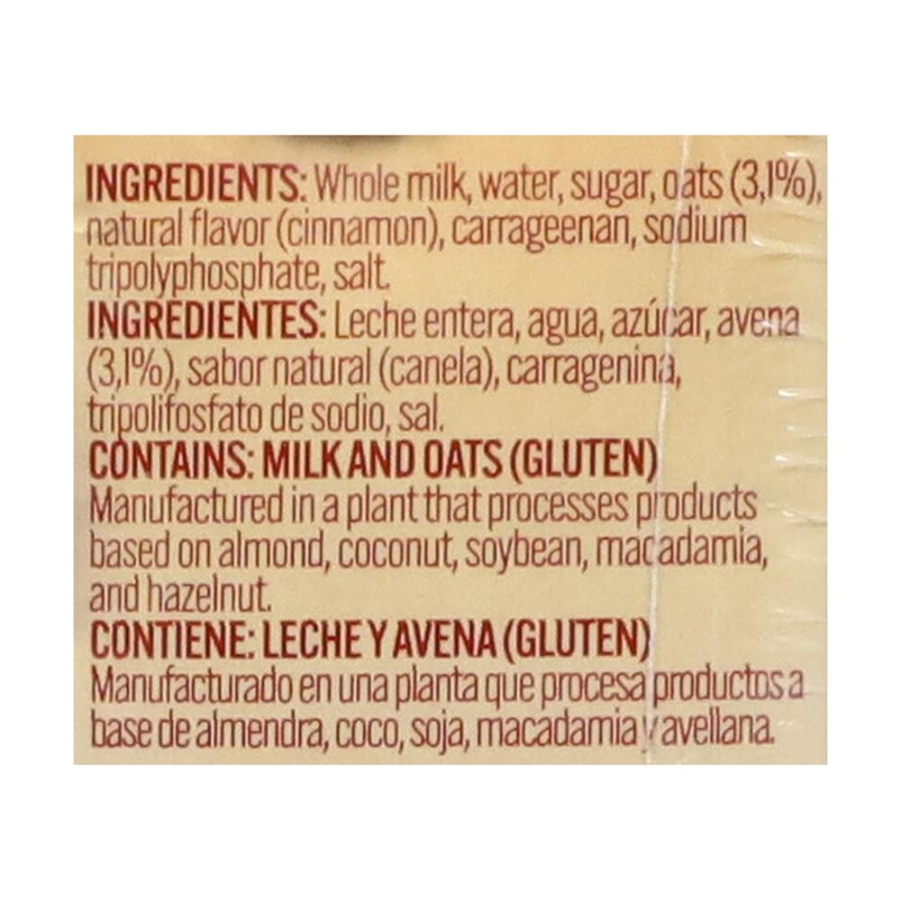 Iberia Oatmeal Drink, Ready-To-Drink, Shelf Stable, Good Source Of Calcium, Cinammon Oatmeal Smoothie 6.8 Fl Oz Single Serve Pac