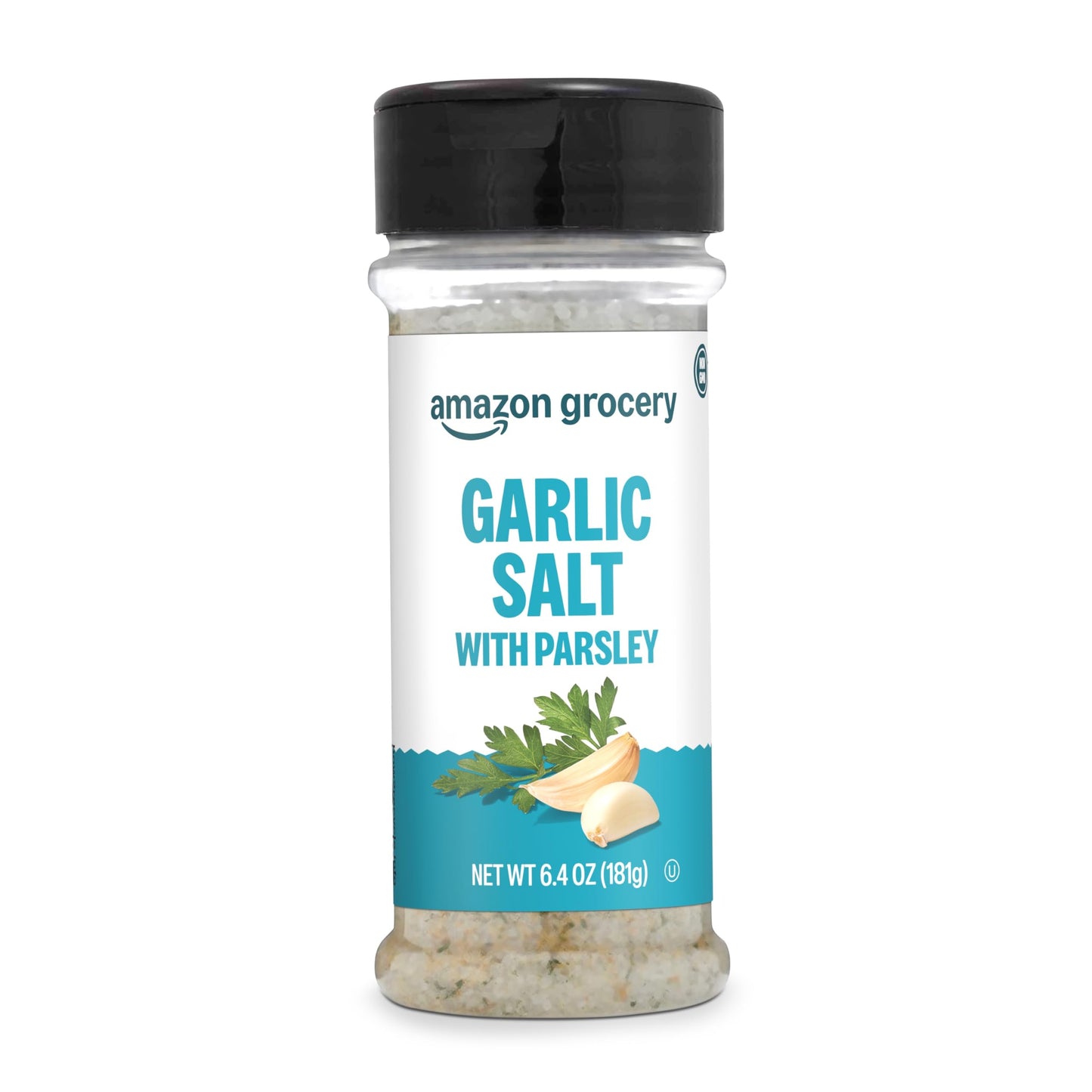 Amazon Grocery Garlic Salt with Parsley, 6.4 Oz, Pack of 1