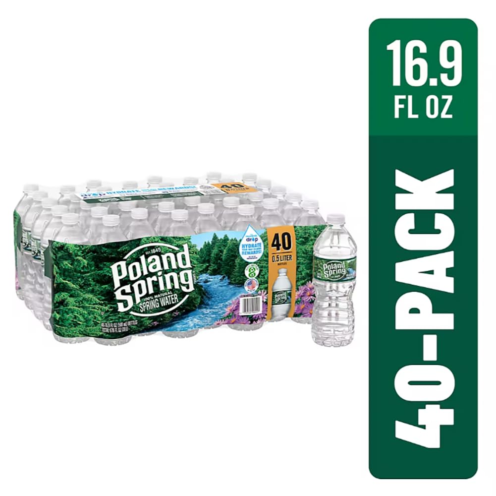 Poland Spring Bottled Water, 40 Count